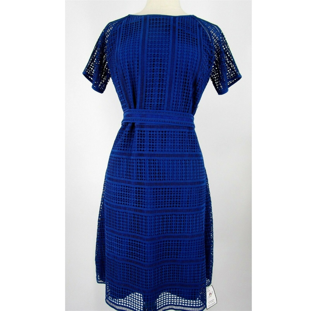 Hugo Boss Blue Lace Dress